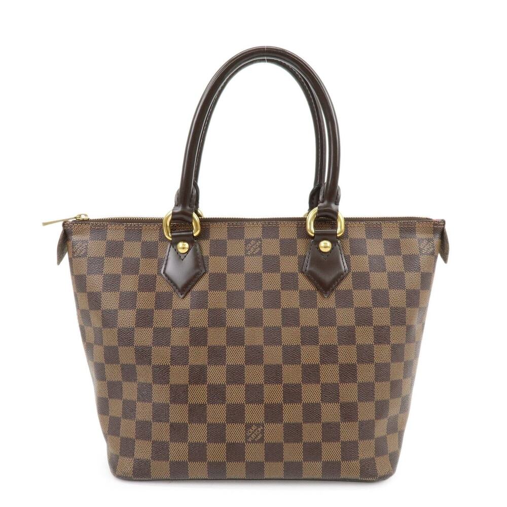 Louis Vuitton Damier Ebene Saleya PM Tote Brown